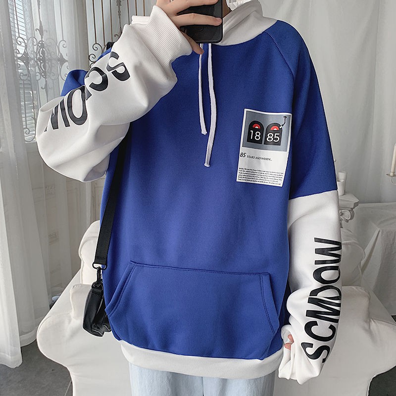 Áo Hoodie Nam Mẫu 1885 Hình In Đẹp Phối Tay Chuẩn(Trắng,Xanh,Đen,Vàng)