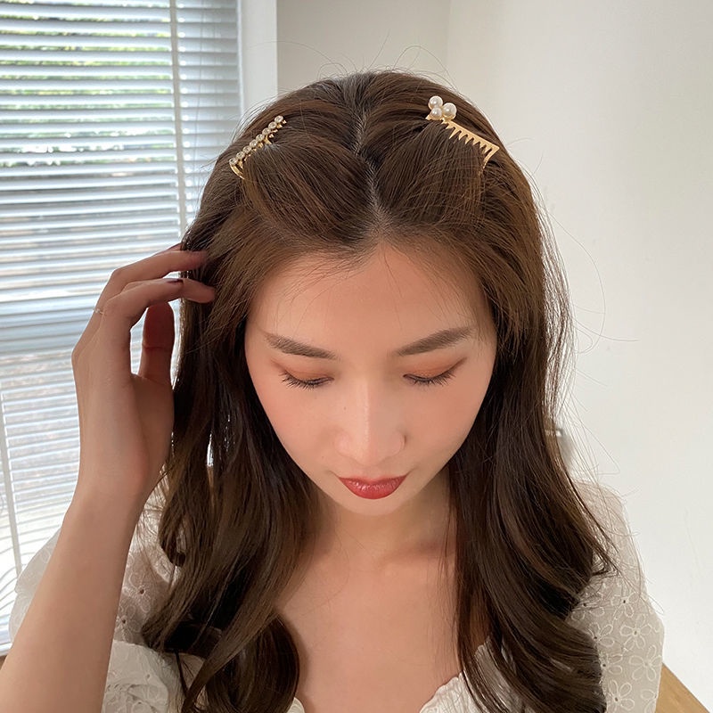 Kẹp Tóc Kim Loại Màu Vàng Thời Trang Hàn Quốc 2022