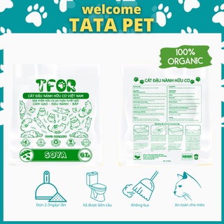 Cát vệ sinh cho mèo_cát đậu phụ TFOR 6L_cát hữu cơ_cát đậu nành_cát tofu thumbnail