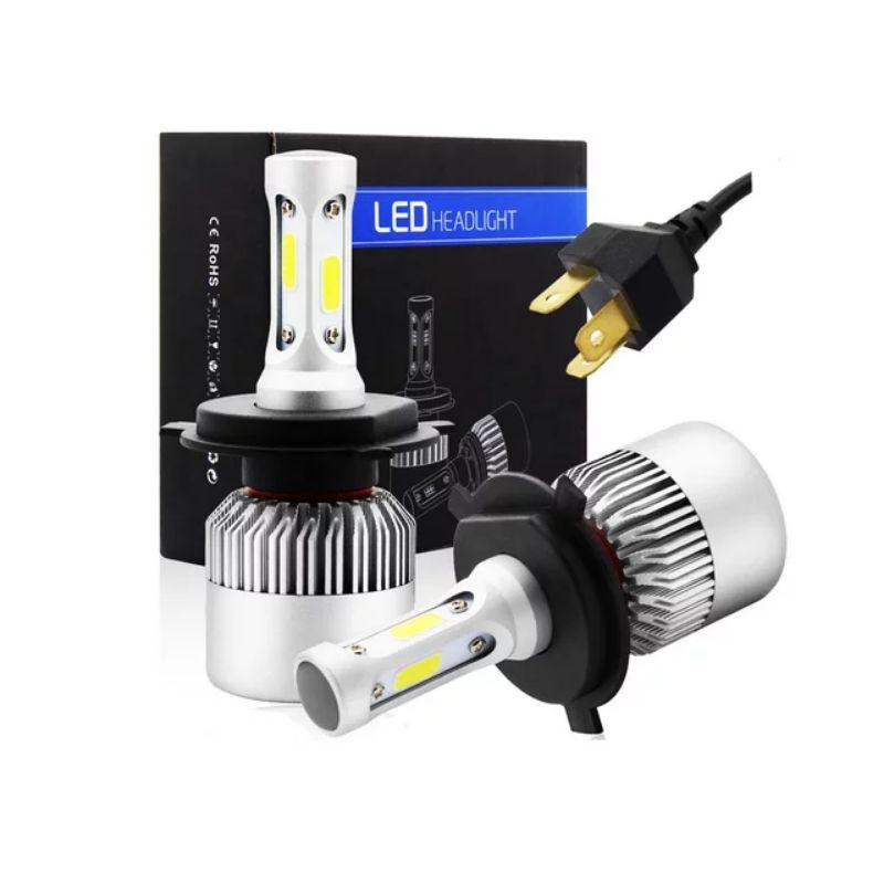 Bóng Đèn Pha Led C6 3 Tim.Chân H4 Có Quạt Tản Nhiệt