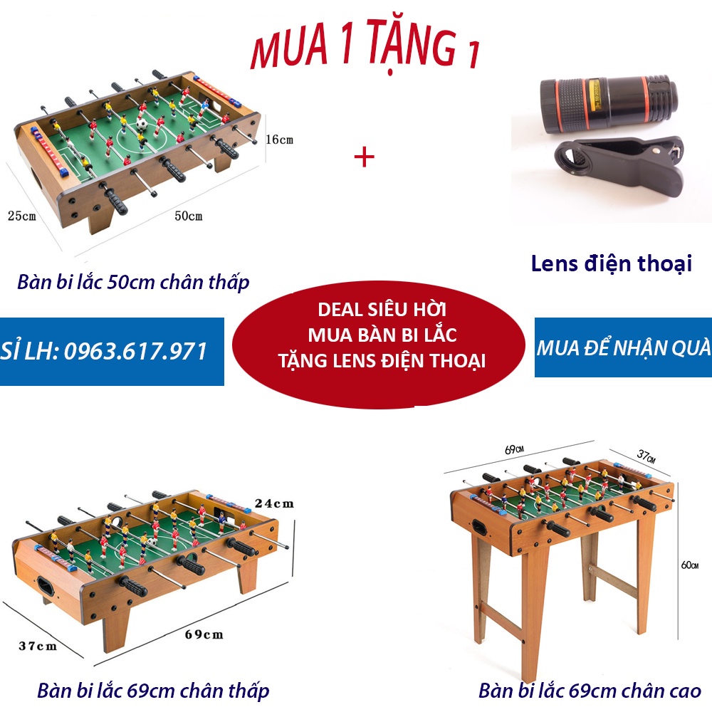 🍀🍀🍀[ MUA 1 TẶNG 1 ] Bàn Bi Lắc Trẻ Em, Rèn Luyện Phản Xạ, Tư Duy Cho Bé - 6 Tay Cầm Bằng Gỗ - Mua Bàn Bóng Tặng Đèn LED