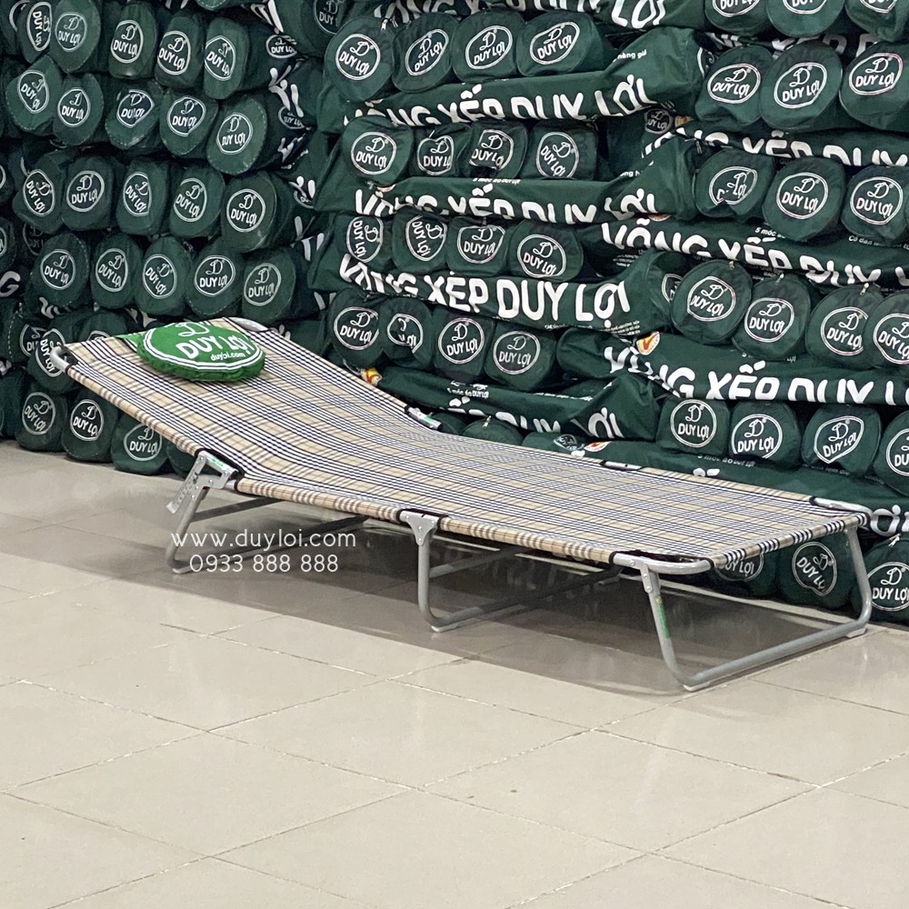 Ghế - giường xếp DUY LỢI thép - cỡ đại (Quà tặng 20 móc áo) | BigBuy360 - bigbuy360.vn