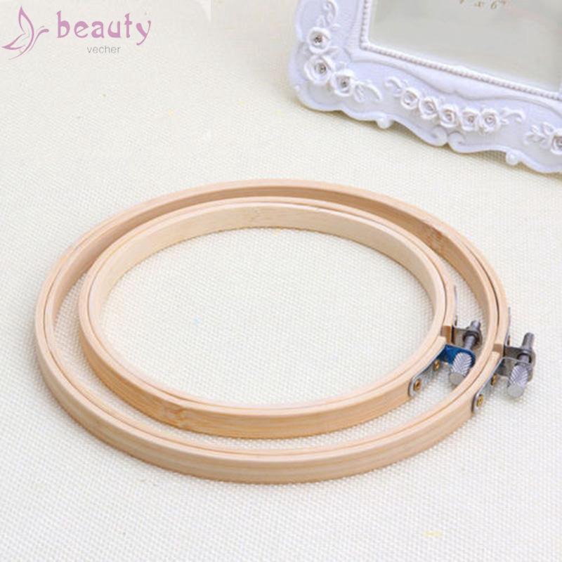 Khung thêu hình tròn chất liệu tre thuận tiện làm thủ công chất lượng cao