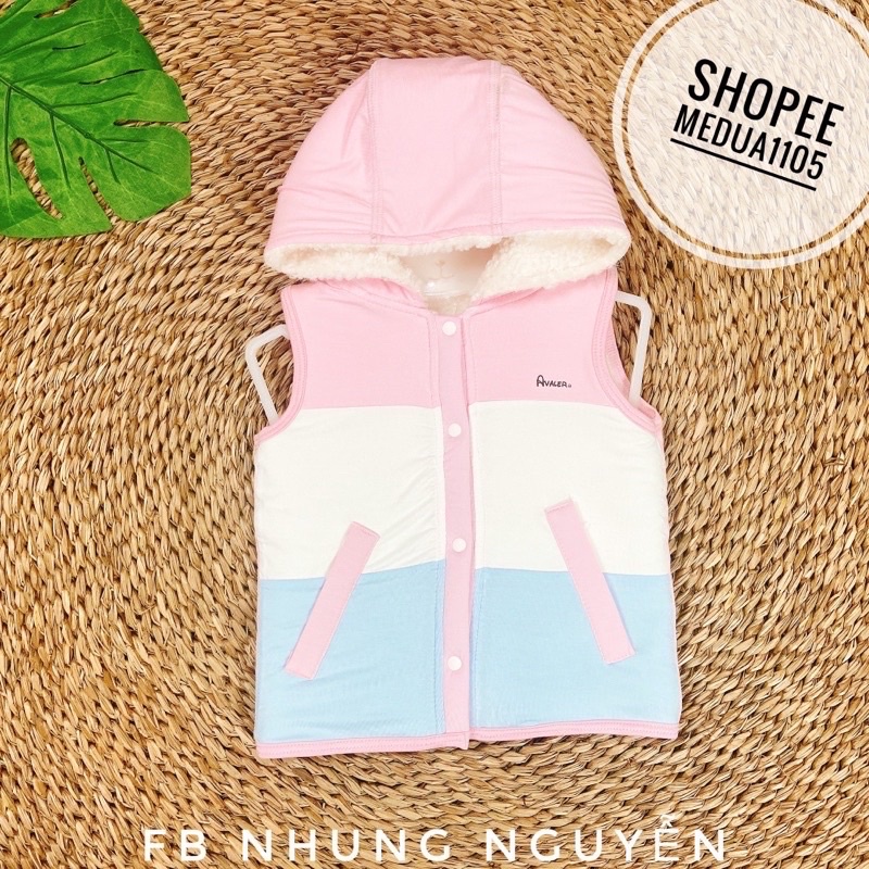 AVALER - Áo gile sợi tre lót lông