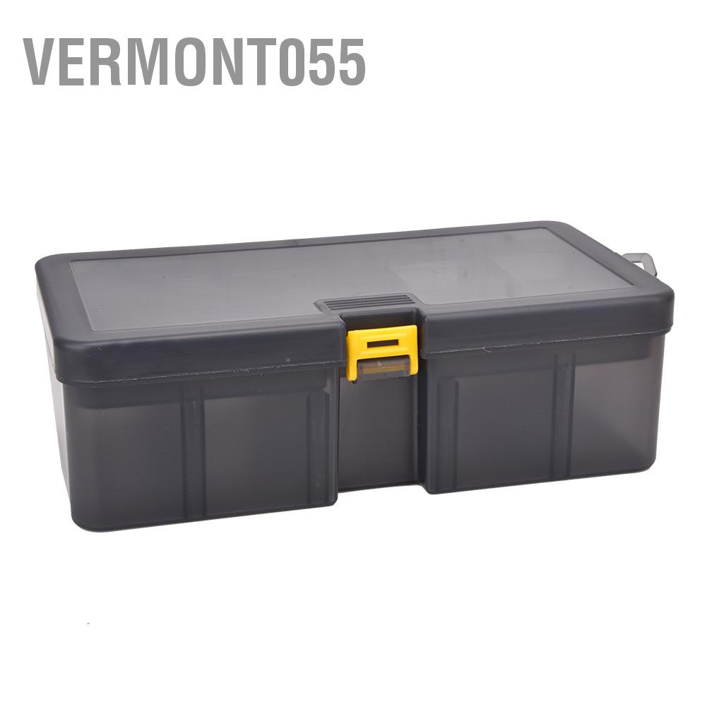 Có thể bán buôn Hộp câu cá bằng nhựa hai lớp để đựng phụ kiện dụng cụ làm mồi Vermont055 Hàng giao ngay