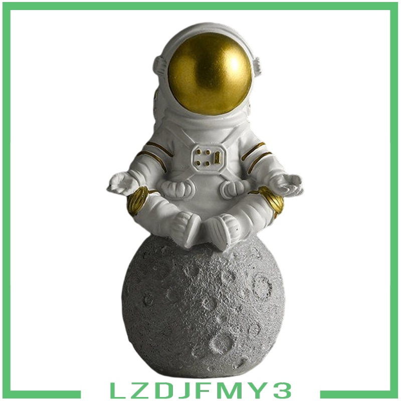 [giá giới hạn]] Cute Spaceman Statue Astronaut Sculpture Gifts Hotel Nursery Decor Crafts