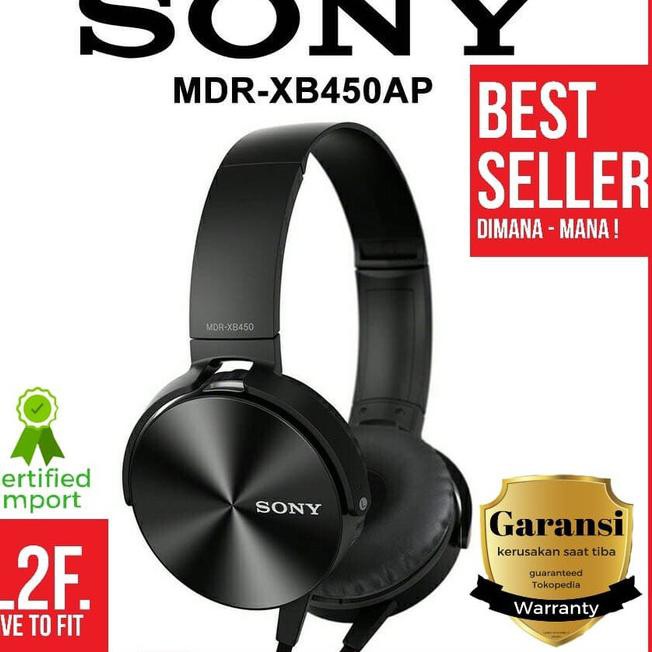 Tai Nghe Chụp Tai Sony Mdr-Xb450Ap Có Mic Và Phụ Kiện