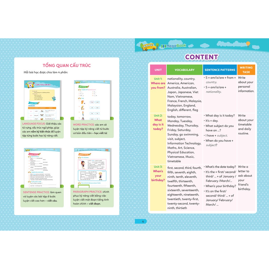 Sách - Simple Writing Em học kỹ năng viết tiếng Anh thật đơn giản 4 MEGATH9536