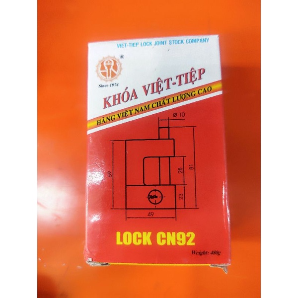 KHOÁ CẦU NGANG VIỆT TIỆP CN92 VÀ CẦU NGANG CHÌA VI TÍNH 05207