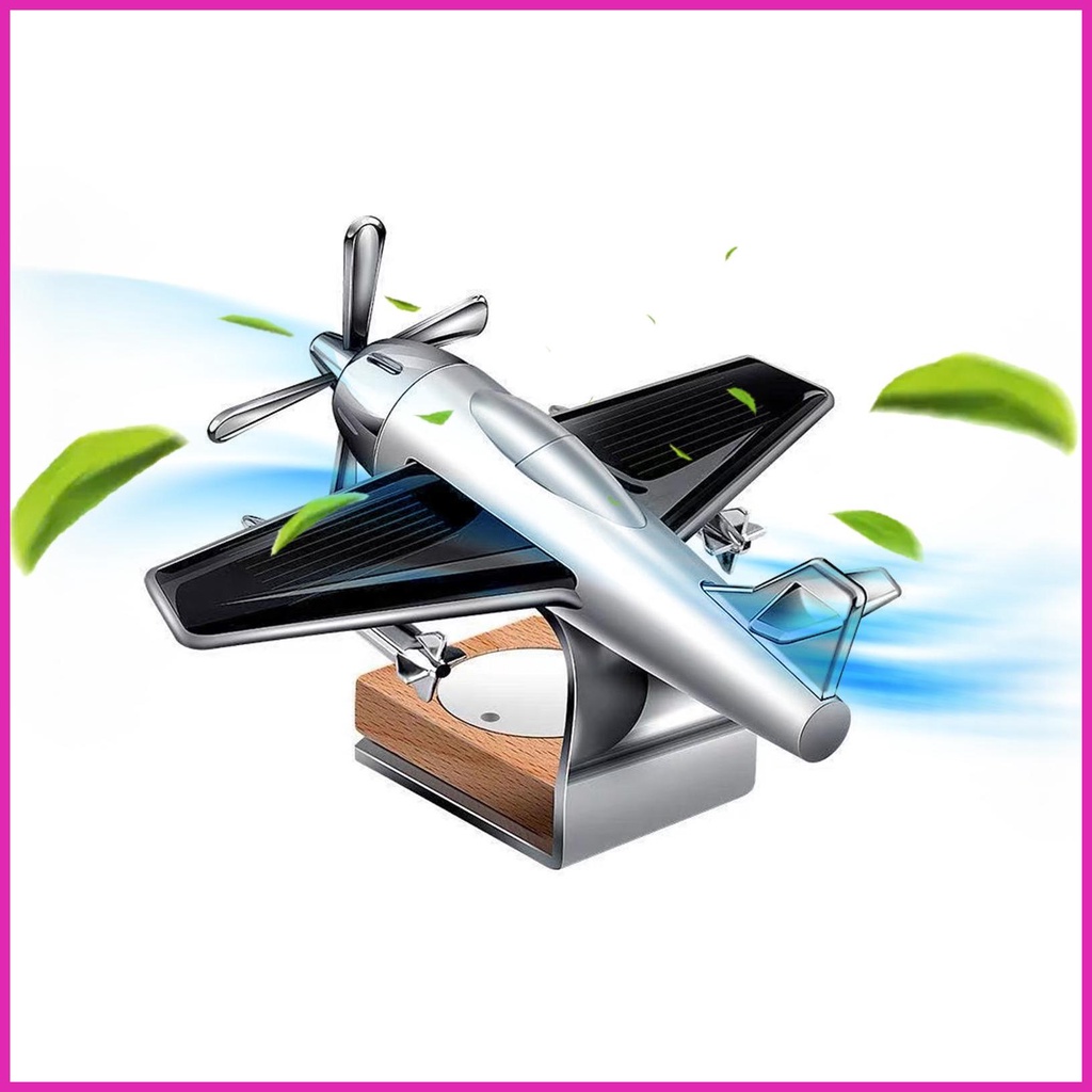 Máy Bay Năng Lượng Mặt Trời Mini Trang Trí Xe Hơi