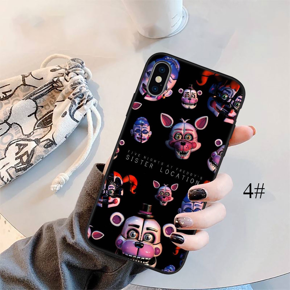 Ốp Điện Thoại Silicon Dẻo In Hình Game Kinh Dị FO25 FNAF Cho iPhone 5 5S 6 6S 7 8 11 Pro Max Plus SE XR