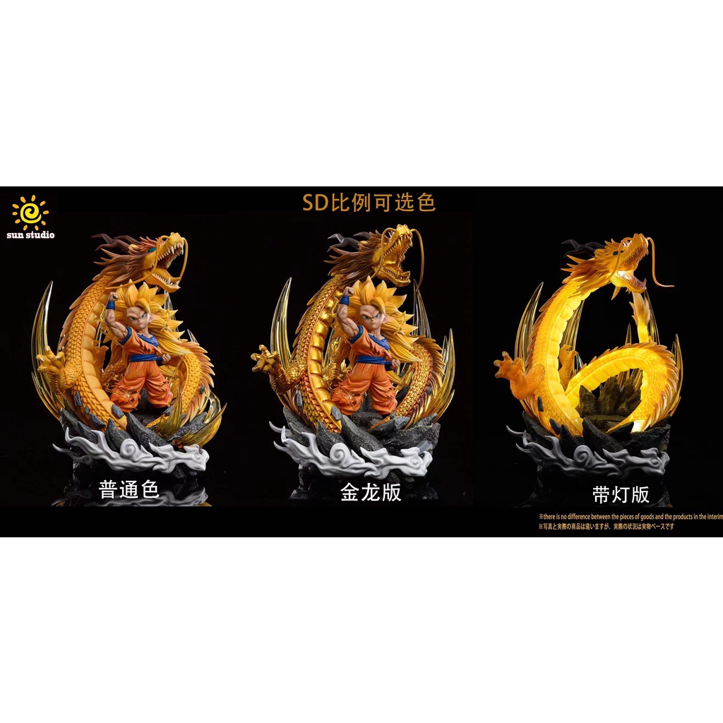 Mô hình WCF Resin Dragonball chính hãng - SD Goku SSJ3 - SUN Studio