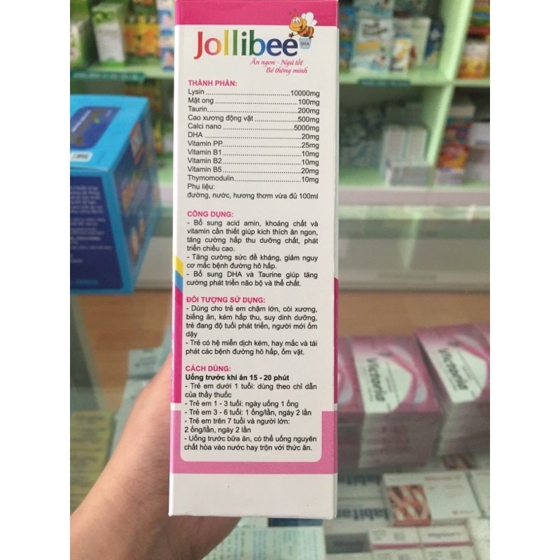 Jollibee Ăn Ngon ngủ tốt bé thông minh Hộp 20 ống