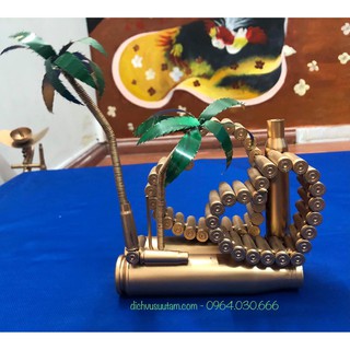 Mô hình vỏ đạn trái tim, cây dừa