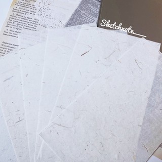 Giấy lụa ép hoa lá set 10 tờ (006)