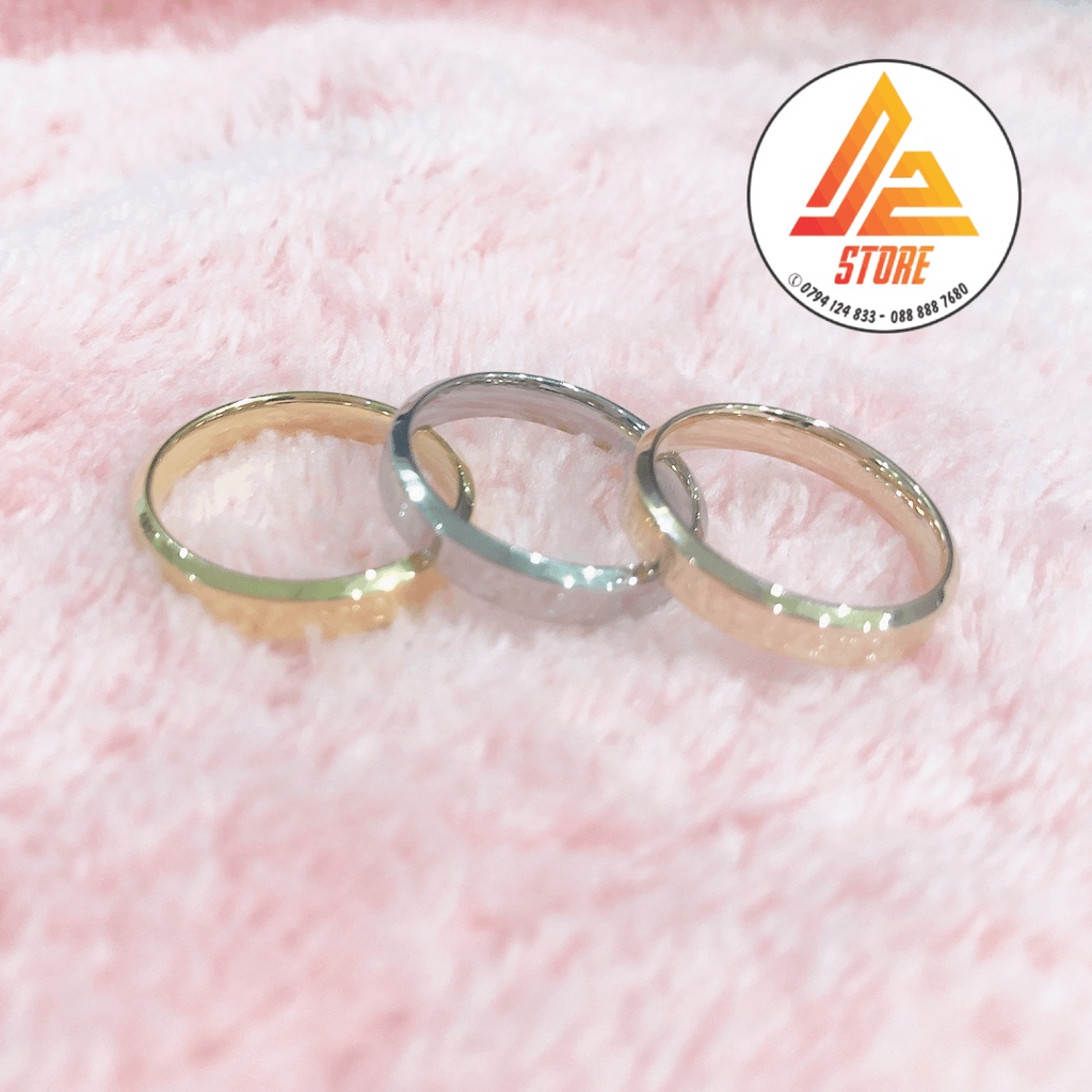 [Khắc theo yêu cầu] Nhẫn Titan v1 cặp đôi thời trang Titanium 316L thép không gỉ [Bảo Hành 5 năm]