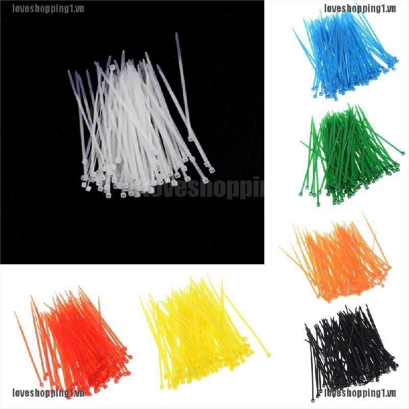 Bộ 100 Dây Rút Nhựa Nhiều Màu Sắc 3x100mm Tiện Dụng