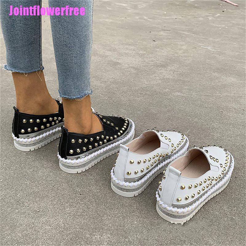 JSS Women Stitching Sewing Soles Flats Shoes Sneakers Sports Slip On Loafers Shoe JSS