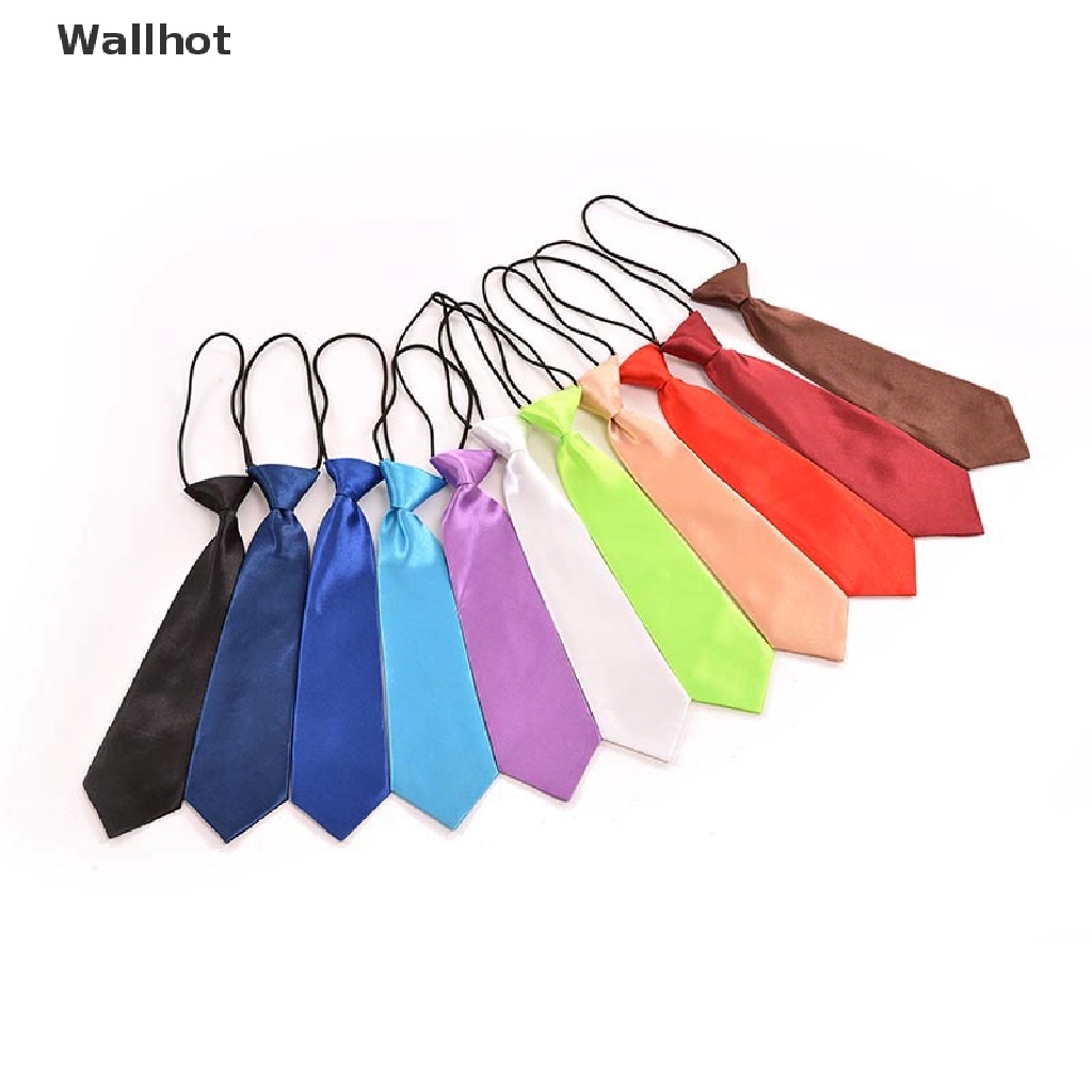 1 cà vạt co giãn 11 màu trơn dành cho bé trai | BigBuy360 - bigbuy360.vn