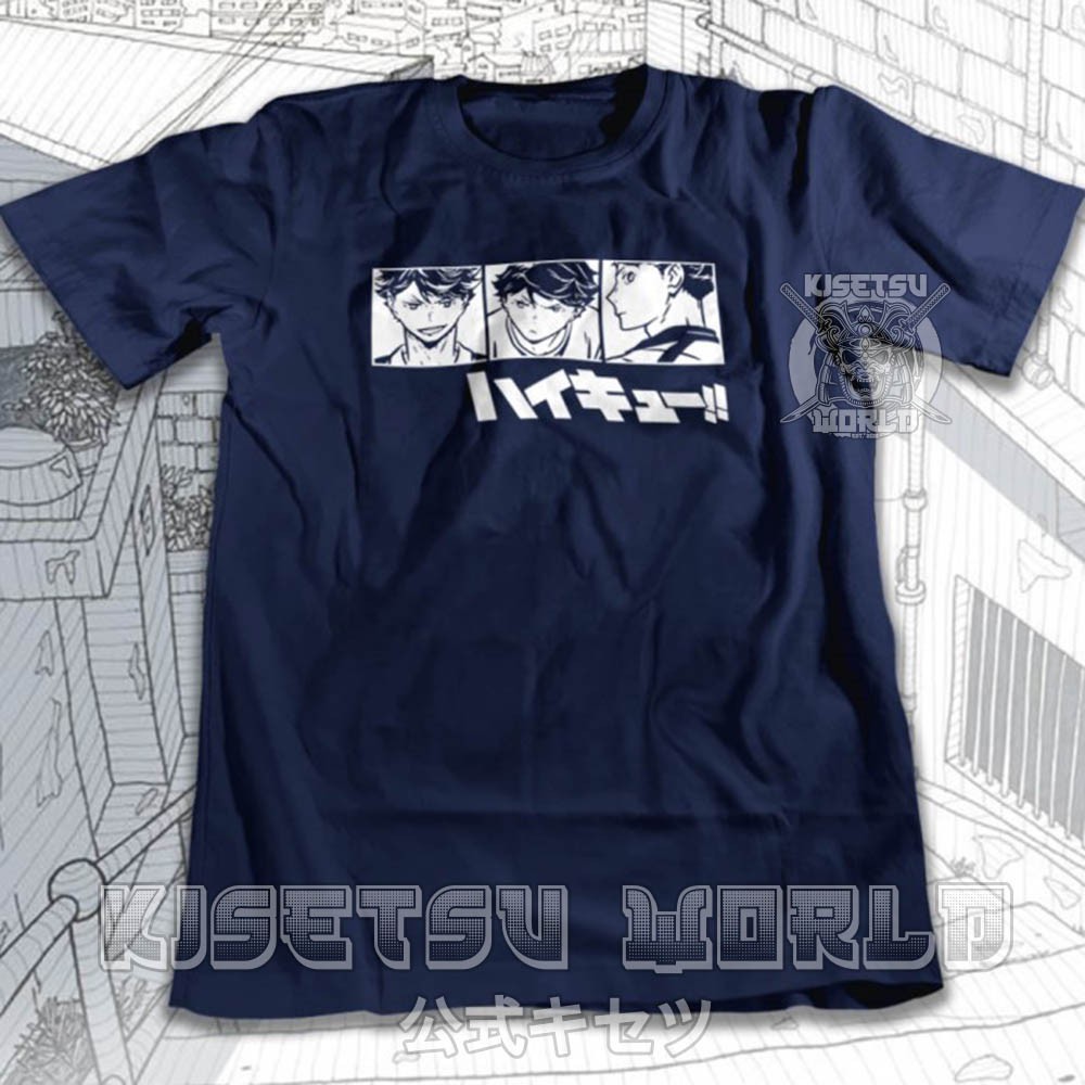 Áo phông OIKAWA TOORU AOBA JOHSAI HAIKYUU Baju Karakter Jepang x 6113 Kisetsu Tshirt