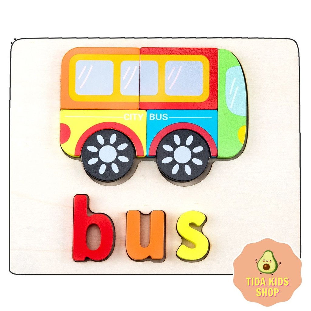 Đồ Chơi Xếp Hình Gỗ Puzzle, Bộ Đồ Chơi Gỗ 3D Loại Dày Cho Bé Giá Tốt ❤️ Freeship ❤️ TiDa Kids Shop