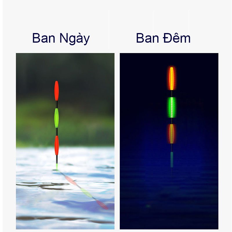 Phao săn hàng ngày đêm hố đấu Quyền năng, phao câu đơn câu đài săn cá, chất liệu nanomet mã DPQ
