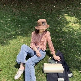 Áo kiểu voan hoa nhí ulzzang hàn quốc có size