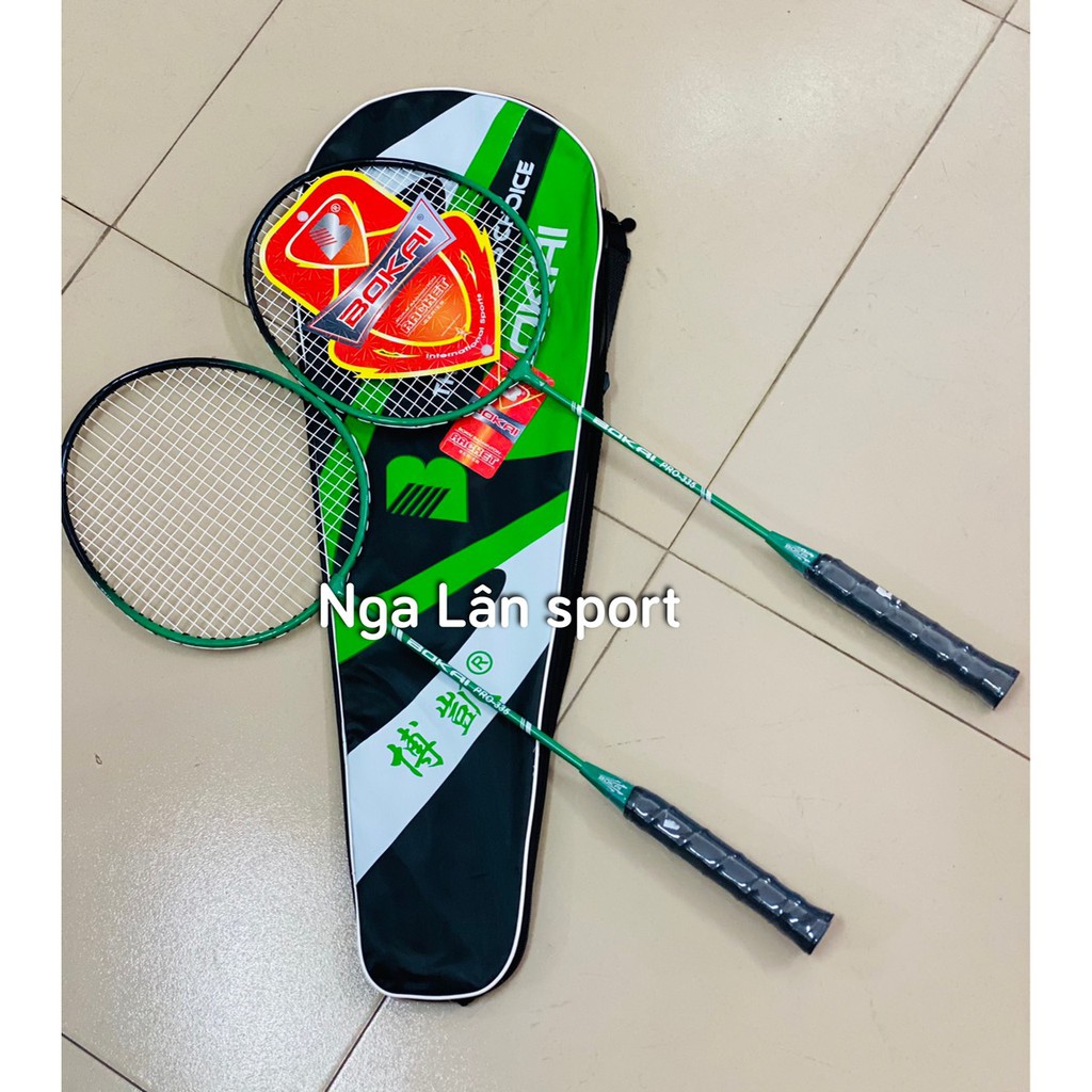 Cặp hai vợt cầu lông Bokai dành cho học sinh, sinh viên giá rẻ bền đẹp