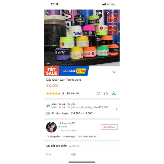 Dây Quấn Cán Tennis Joto