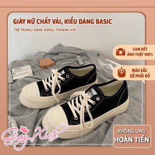 Giày thể thao nữ sneaker đế bánh mì thấp cổ, Giày thể thao nữ cực chất dáng basic Mã Ml01158