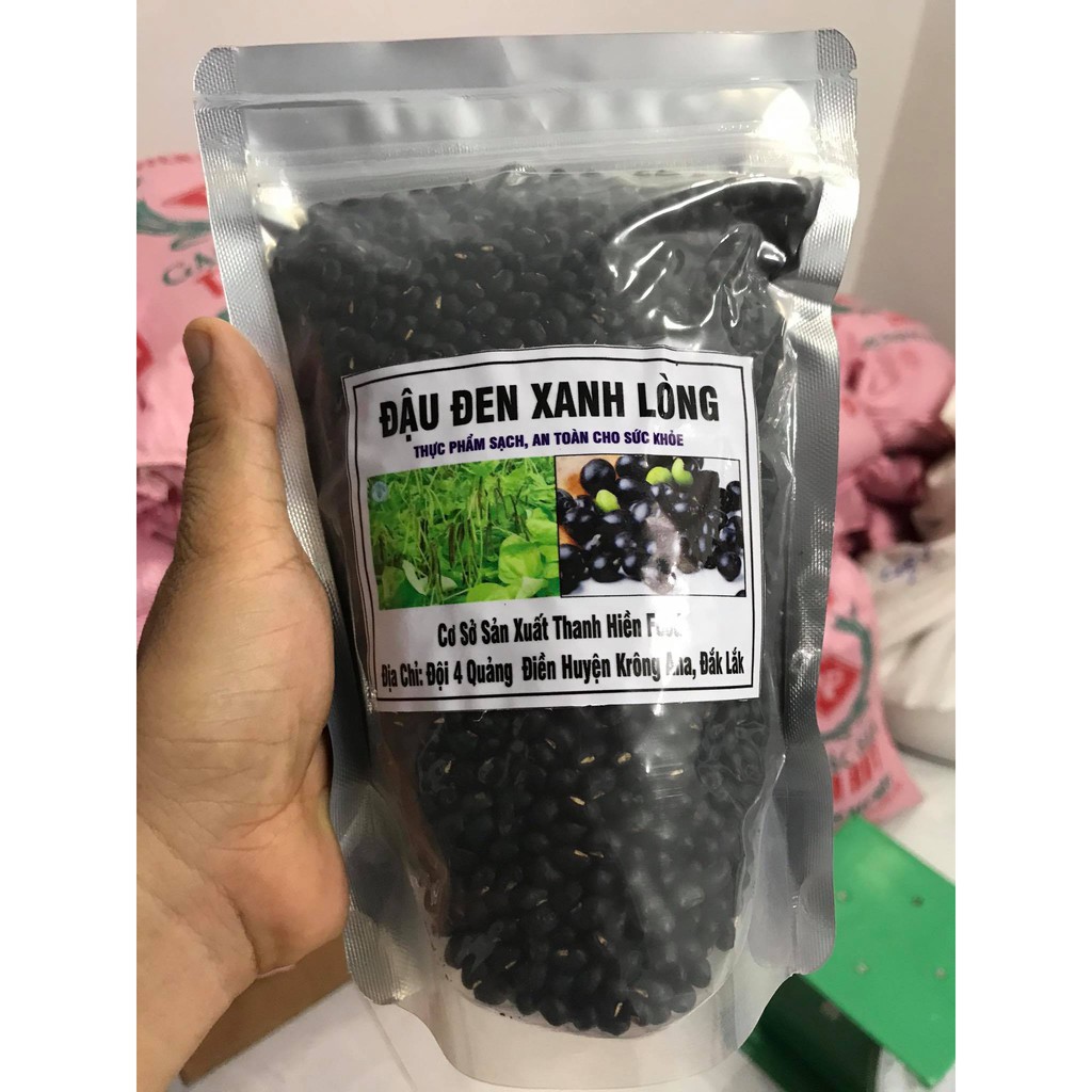 Đậu đen xanh lòng ( gói 500 gram), đậu đen đăk lăk