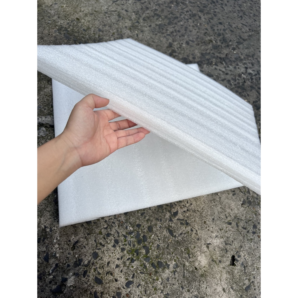 Tấm Xốp PE Foam Dày 3cm/30mm , rộng 50cm * dài 50cm chống va đập móp vỡ