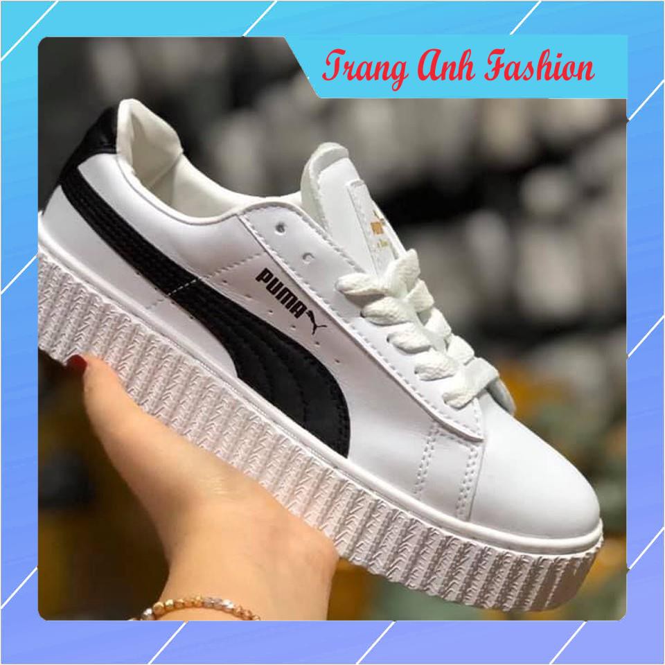 [Hot trend-Freeship] Giày thể thao Puma trắng kẻ đen 1.1 - Trang Anh Fashion