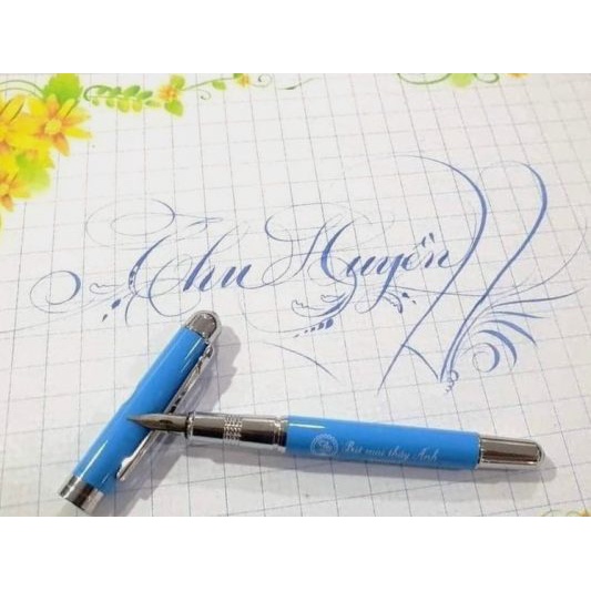 Bút mài thầy Ánh SH 041 , Ngòi Calligraphy G Tạo Thanh ĐậmTự Nhiên,Ngòi Không Gỉ- Bút Máy Sài Gòn