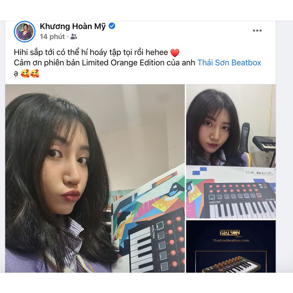 ARTURIA MINILAB MK2 phím cảm ứng nhạy - Đàn piano mini sản xuất âm nhạc