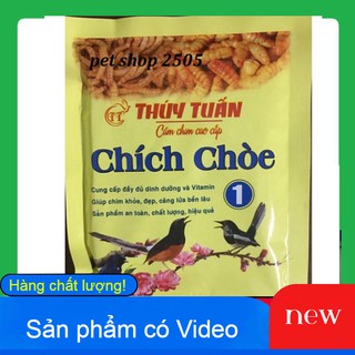 CÁM DINH DƯỠNG CHO CHIM CHÍCH CHÒE [ Combo 10 gói x 200gr] CÁM CHO CHIM GIÁ RẺ-THỨC ĂN CHO CHIM THÚY TUẤN