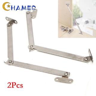 Bộ 2 thanh gập đẩy inox hỗ trợ đóng mở cửa kệ tủ nhỏ kèm 4 con ốc vặn