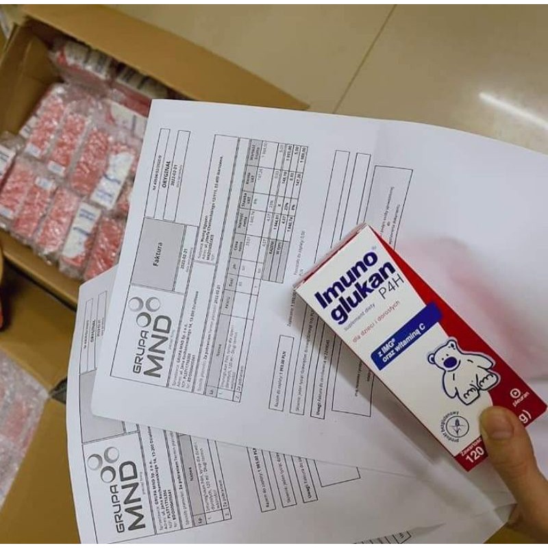 Sản phẩm tăng đề kháng Gấu Kan Imunoglukan cho bé 120ml