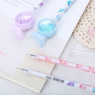 Bút bi mực nước hình viên kẹo nhũ lấp lánh
