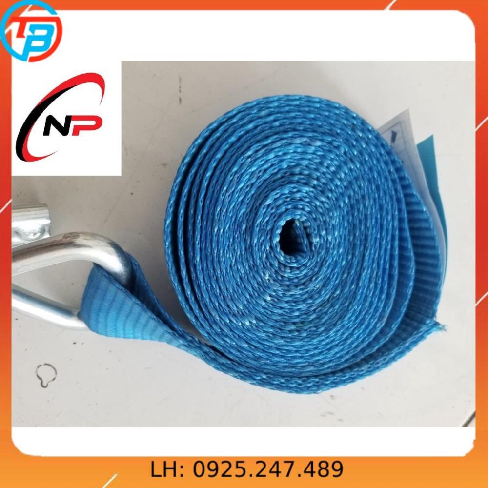 Dây chằng hàng tăng đơ bản 50mm 4 Mét tải trọng 4000kg (4 Tấn) màu xanh(hàng hiếm) KIMKHINHATPHAT