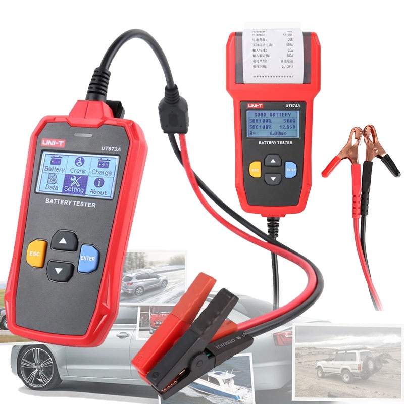 Uni-t Thiết Bị Kiểm Tra Pin ut673a 12v 24v Chuyên Dụng Cho Xe Hơi
