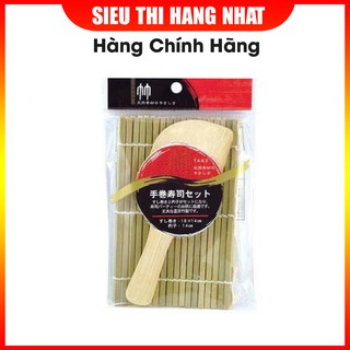 Mành cuộn Sushi bằng tre kèm muôi xới (cỡ vừa)