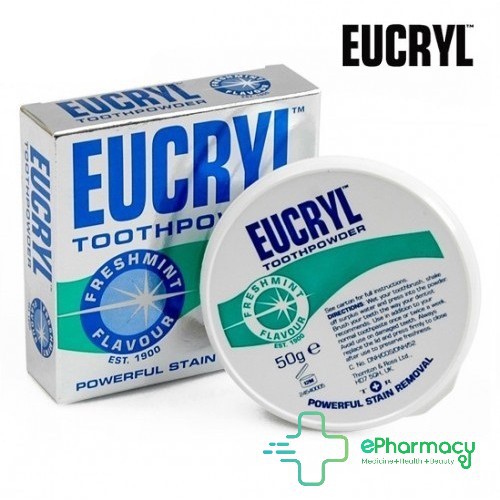 Eucryl Làm Trắng Răng - Bột Tẩy Trắng Răng Eucryl Powerful Stain Removal Toothpowder 50g