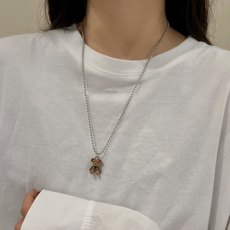 Vòng cổ Hình Gấu Phong Cách ins Thời Trang Tinh Tế Cho Nữ