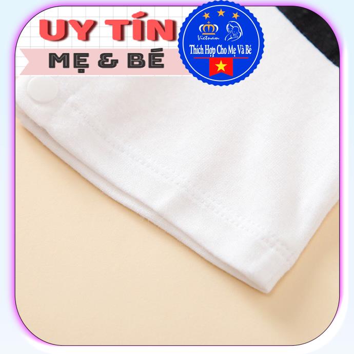 BodySuit,áo liền quần dễ thương ngắn tay kiểu chim thiên nga cho bé gái (029A), cotton 100%,thương hiệu Aiueo Nhật Bản.