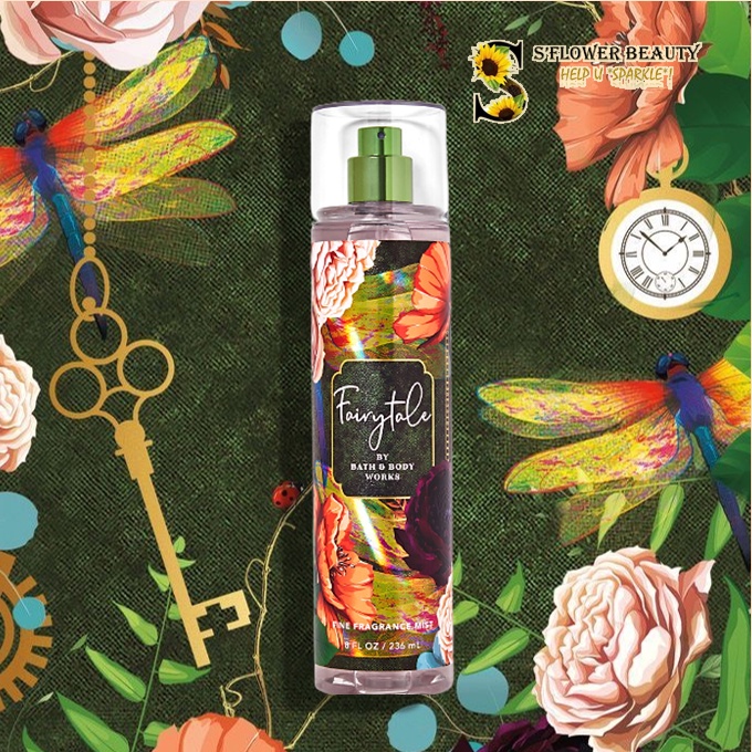 FAIRYTALE | Bộ Sản Phẩm Gel Tắm -  Dưỡng Thể - Xịt Thơm Nước Hoa Toàn Thân Bath &amp; Body Works Body Care