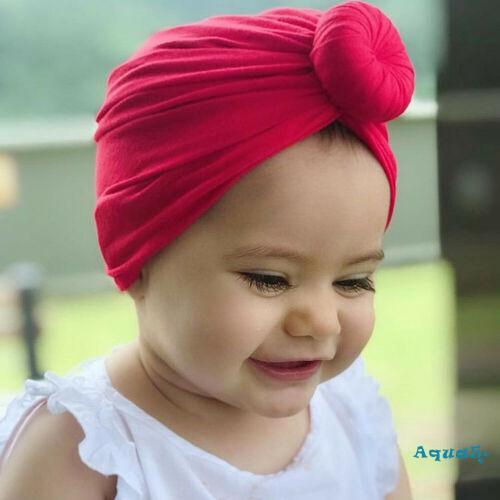 Mũ Turban Thắt Nơ Cho Bé Gái