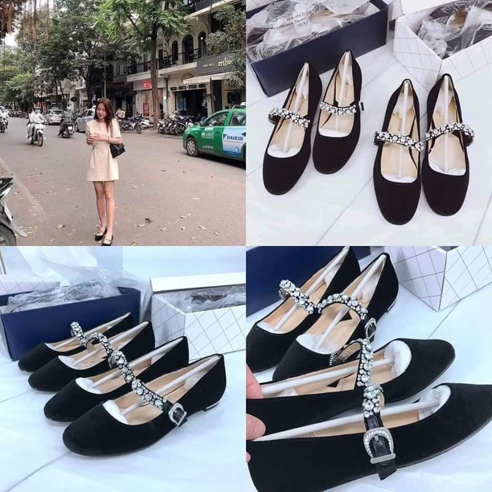 Giày nhung búp bê quai đá tiểu thư Vintage-Ord/ẢNH THẬT | BigBuy360 - bigbuy360.vn