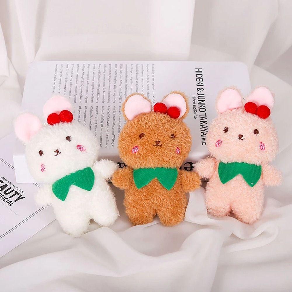 Móc Khóa Hình Thỏ Nhồi Bông Tai Dài Dễ Thương