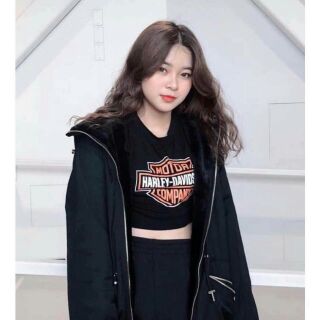 Áo Croptop in MOTTOR (Hình Thật)